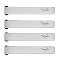 4 Pcs Varylala Versatile Hook and Loop Cable Ties Straps Tie downs Fastening Securing Straps (40"x1.5", White)