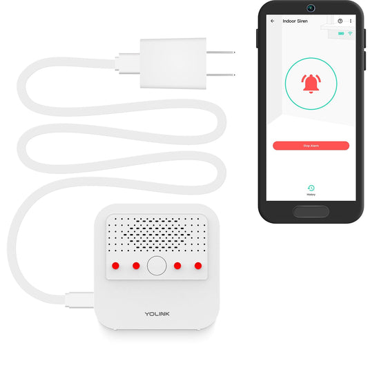Smart Siren Alarm, Wireless Home Security Alarm with 110 dB Loud Audible Alerts, Remote Control, Compatible with Alexa, Google, Home Assistant, IFTTT