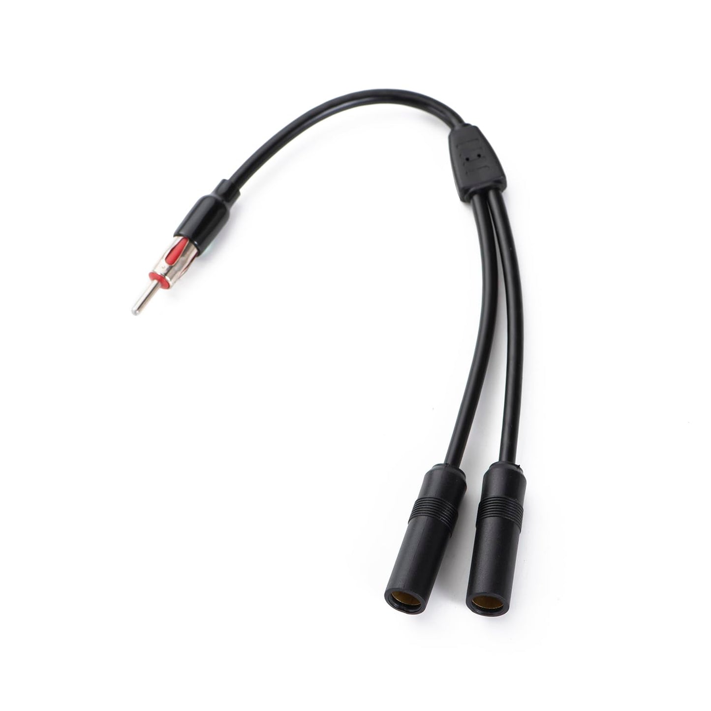 supmory Car AM FM Radio Stereo 1 Male 2 Female Y Adapter Antenna Connector Plug (Antenna Splitter Y Adapter)