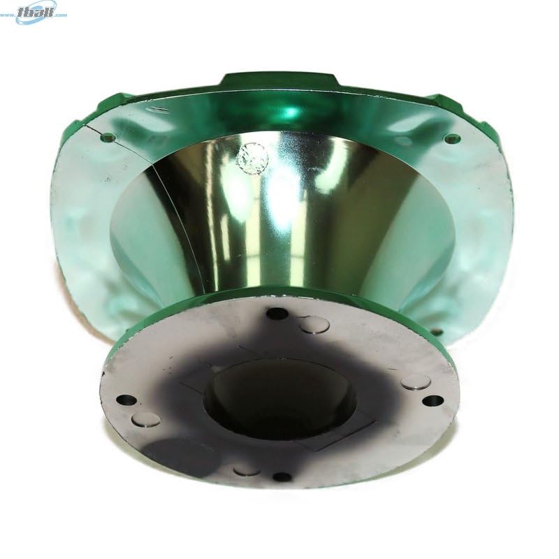 DEEJAY LED TBH2INSHORTBKGRE DJL Short 2-inch Bolt On Horn Black Green