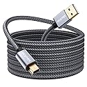 NA Meokse 20ft Mini USB Cable Portable USB 2.0 Type A to Mini B High Speed Data Charging Cable Compatible with Hero HD, Cell Phones, MP3 Players, Dash