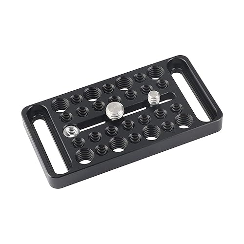 CAMVATE Multipurpose Cheese Plate with 1/4" & 3/8" Thread Screw for Camera Bracket Accessories - 2564