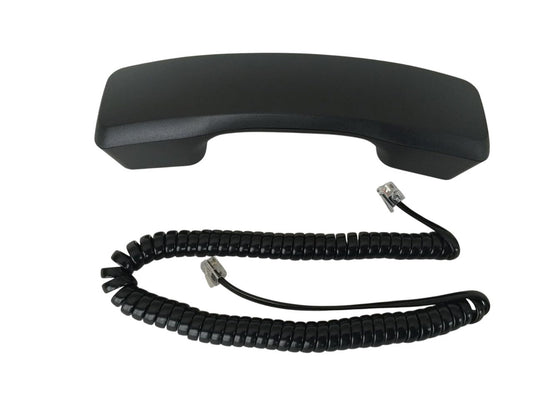 The VoIP Lounge Replacement Black Handset with Curly Cord for Panasonic KXT7700 Series Phone KXT7720 KXT7730 KXT7731 KXT7736