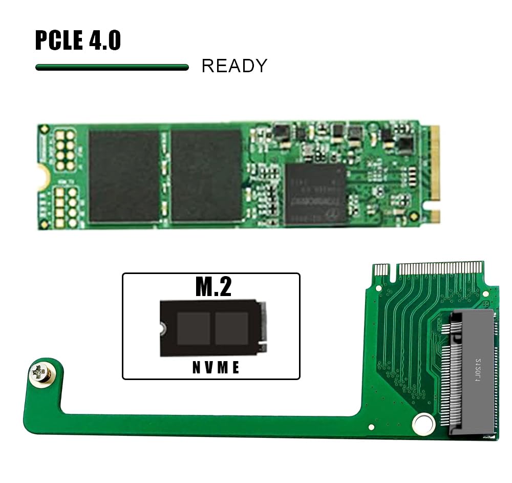 AoQhir Transfer Board 90 Degrees for M2 Transfercard Modified for M2 Hard Drive for Rog Ally Handheld
