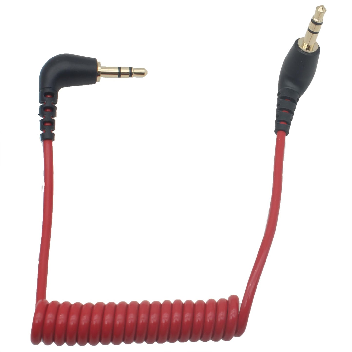 SYCZIOHU 1 Pcs Camera Microphone Cable 3.5mm TRS Male Audio Mic Cord for Interviews and Music Recording (Red)