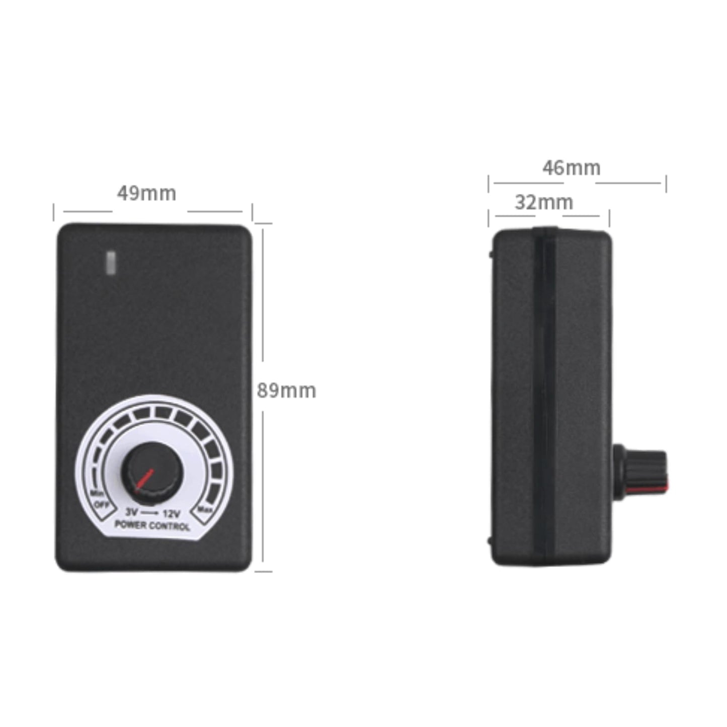 AC to DC Converter 110V-240V AC to DC 3-12V 2A Power Supply-Adjustable for Motor Speed Controller 110-240V