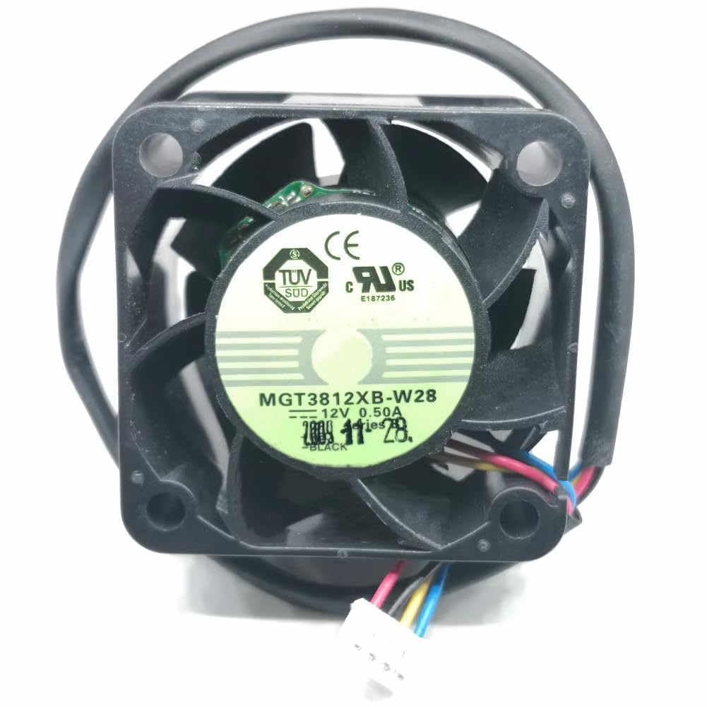 MGT3812XB-W28 DC12V 0.5A 38x38x28mm 4-Wire Cooling Fan