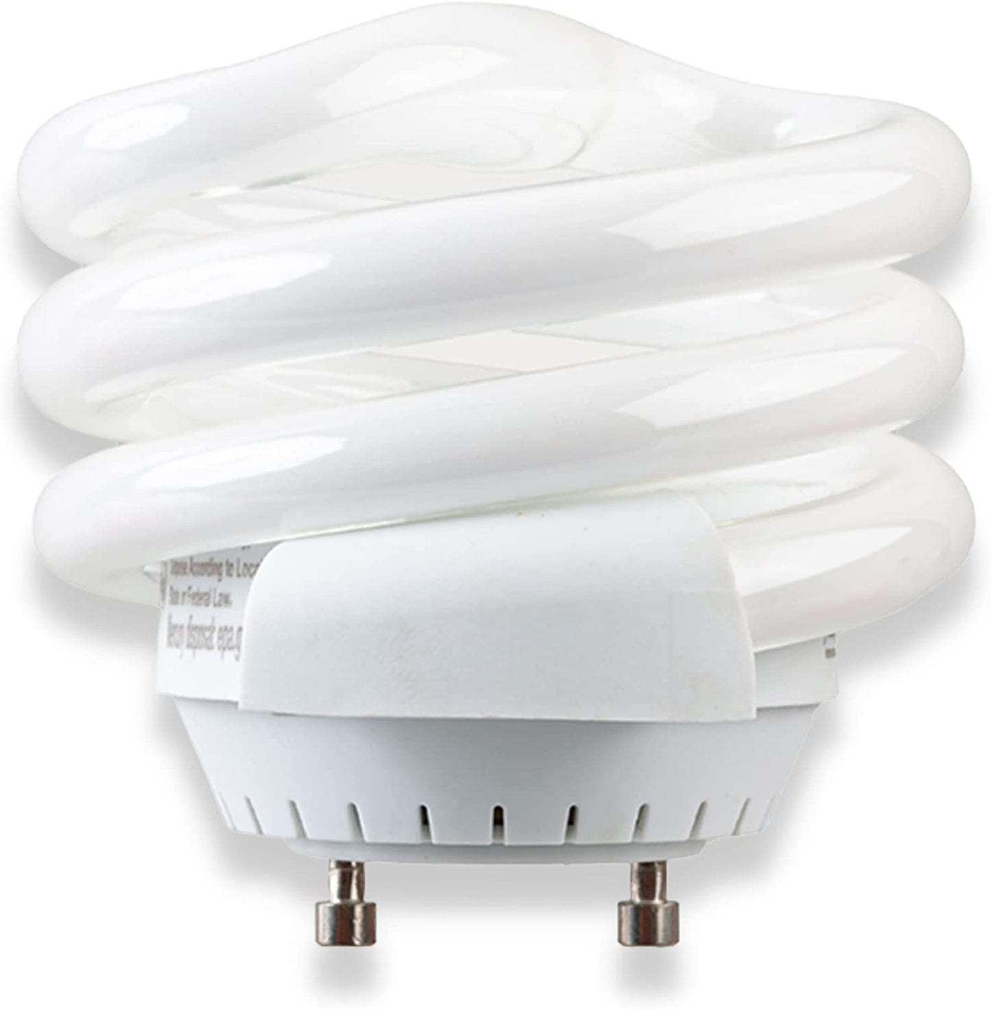 SLEEKLIGHTING GU24 18W T2 Spiral CFL Puck Light Bulb 4200K Cool White 2-Prong