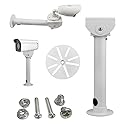 compcctv Universal Camera Wall Mounting Bracket, Aluminum, Beige, 11.6in, Wall & Ceiling Mount, Tilt 180, Swivel 45