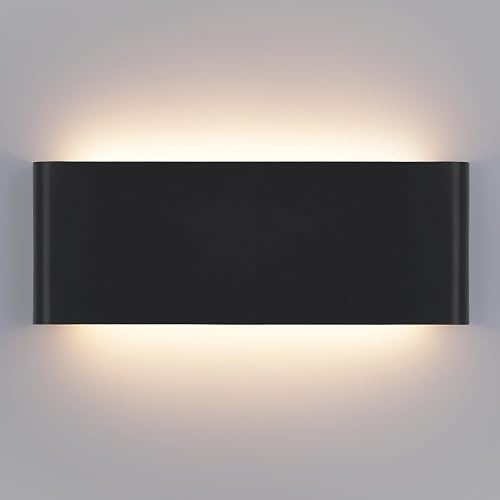 Mille Luckiole 11 Inch Hallway LED Wall Light,5-in-1 CCT 3000K/3500K4000K/5000K/6500K Selectable,Modern LED Sconce Wall for Stairwell,Bedroom,and