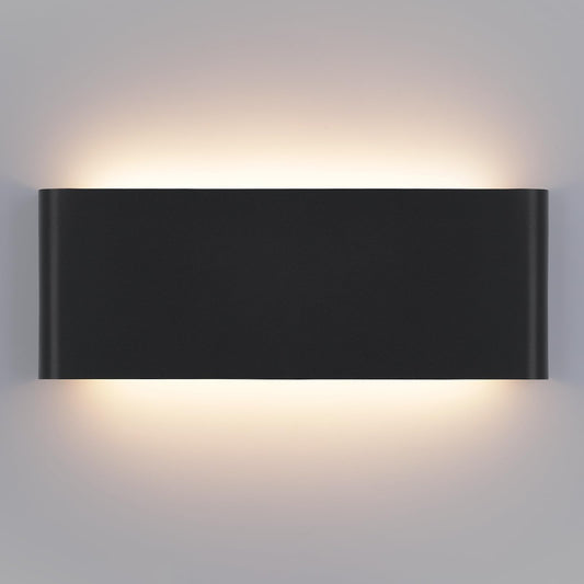 Mille Luckiole 11 Inch Hallway LED Wall Light,5-in-1 CCT 3000K/3500K4000K/5000K/6500K Selectable,Modern LED Sconce Wall for Stairwell,Bedroom,and