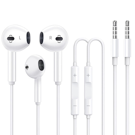 2 Pack Apple Earbuds [Apple MFi Certified] Headphones Earphones with 3.5mm Wired in Ear Headphone Plug(Built-in Microphone & Volume Control)…