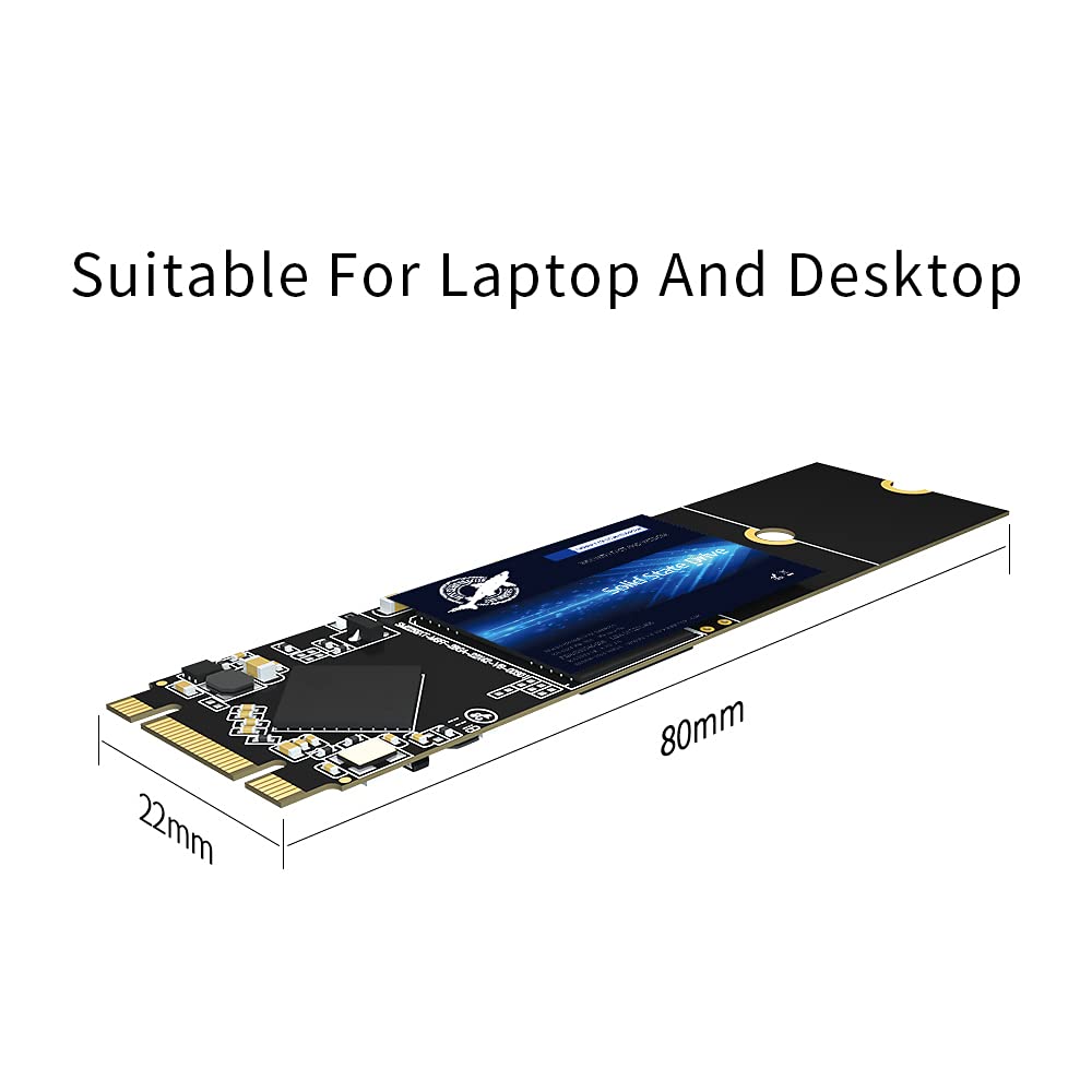 SSD SATA M.2 2280 500GB Dogfish Ngff Internal Solid State Drive High Performance Hard Drive for Desktop Laptop SATA III 6Gb/s Includes SSD 60GB 120GB