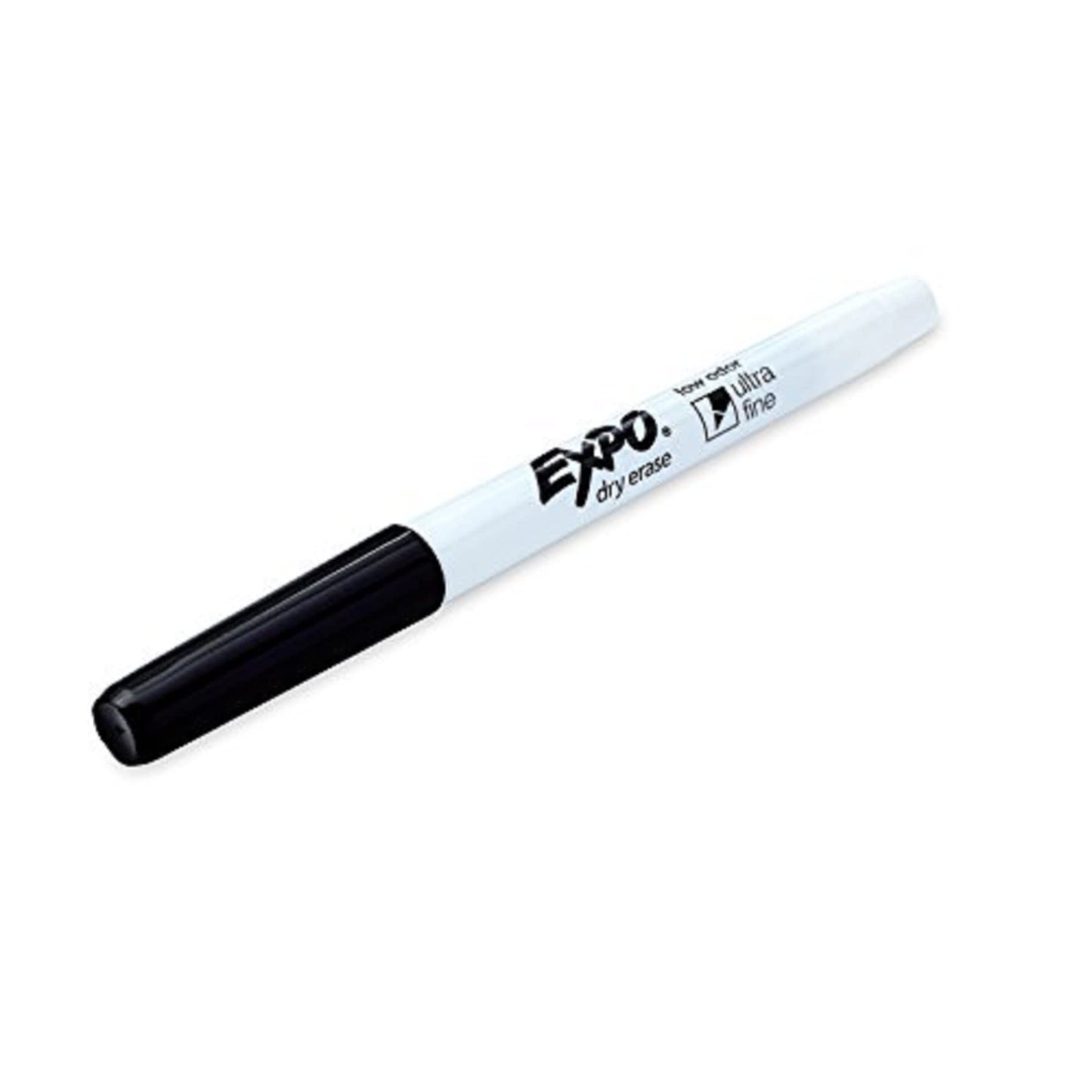 EXPO Dry Erase Markers, Low Odor Ink, Black, Ultra Fine Tip, 4 Count