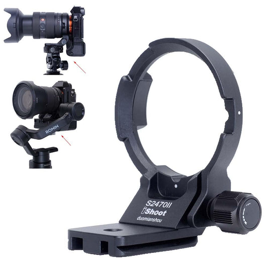 iShoot Lens Collar Tripod Mount Ring Compatible with Sony FE 16-35mm F2.8 GM II, FE 20-70mm F4 G, FE 24-70mm f/2.8 GM II, Support Compatible