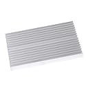 Aluminum Heatsink, Grille Shape Heat Sink Cooling Fin for IC LED Power Transistor 100X60X10mm 16 Teeth