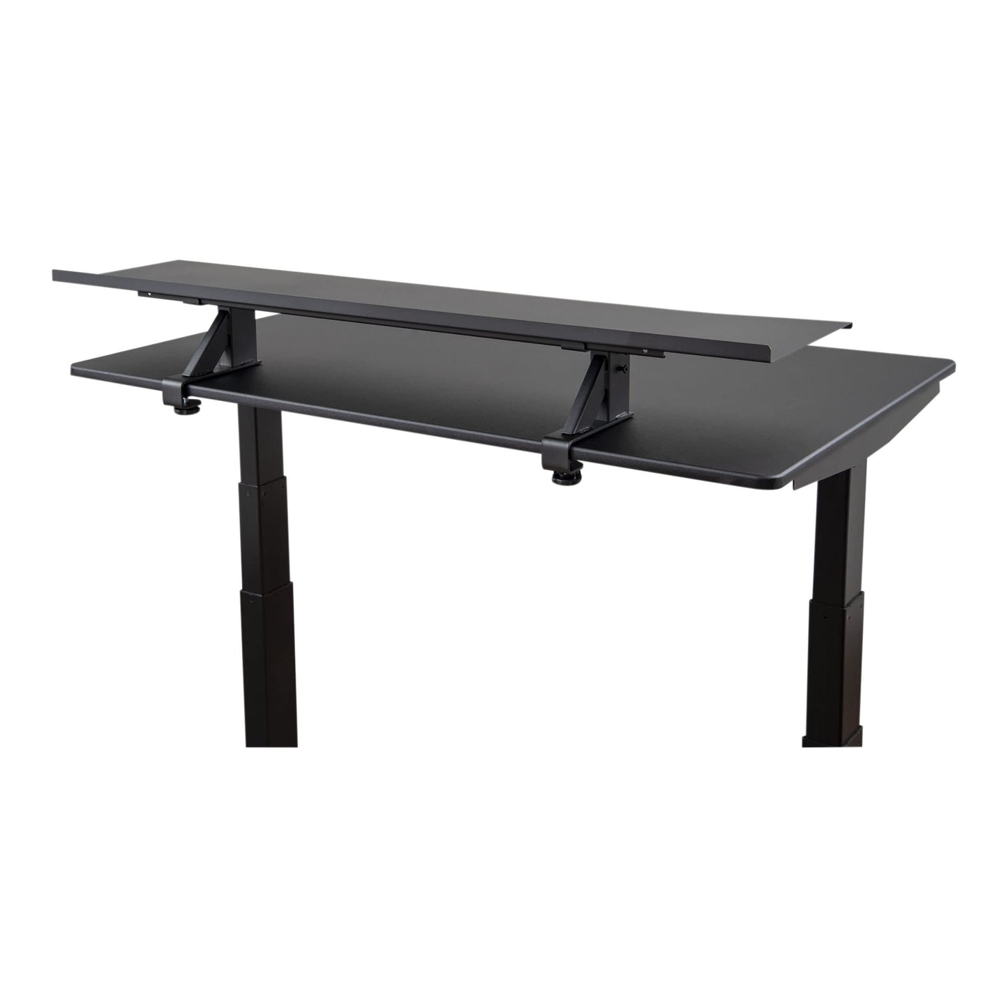 Stand Up Desk Store Clamp-On Adjustable Height Desk Shelf Monitor Stand (48" Wide)
