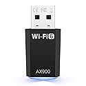 WiFi Adapter for Desktop PC, AX900 USB WiFi 6 Adapter with 5GHz/2.4GHz Dual Band, WiFi Dongle Wireless WiFi Adapter for Supports Windows 10/11, WiFi 6