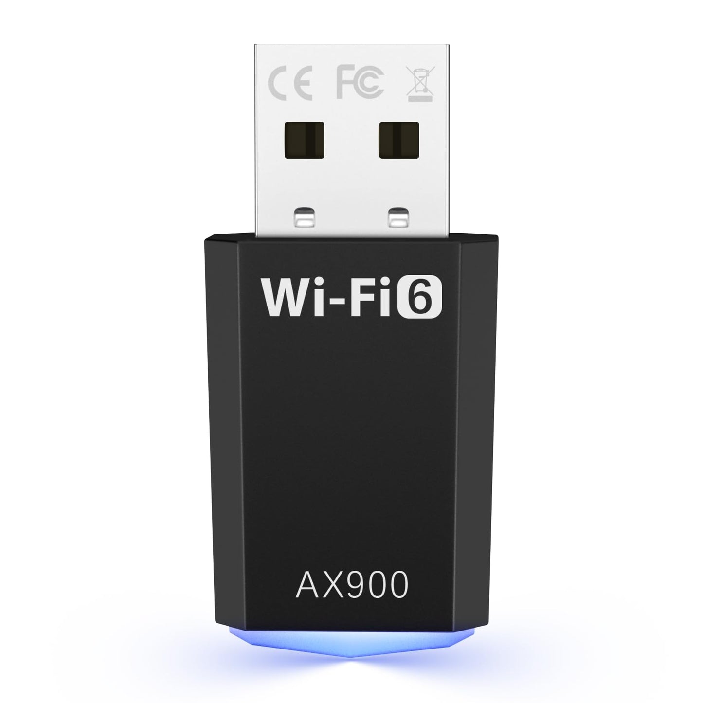 WiFi Adapter for Desktop PC, AX900 USB WiFi 6 Adapter with 5GHz/2.4GHz Dual Band, WiFi Dongle Wireless WiFi Adapter for Supports Windows 10/11, WiFi 6