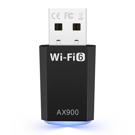 WiFi Adapter for Desktop PC, AX900 USB WiFi 6 Adapter with 5GHz/2.4GHz Dual Band, WiFi Dongle Wireless WiFi Adapter for Supports Windows 10/11, WiFi 6