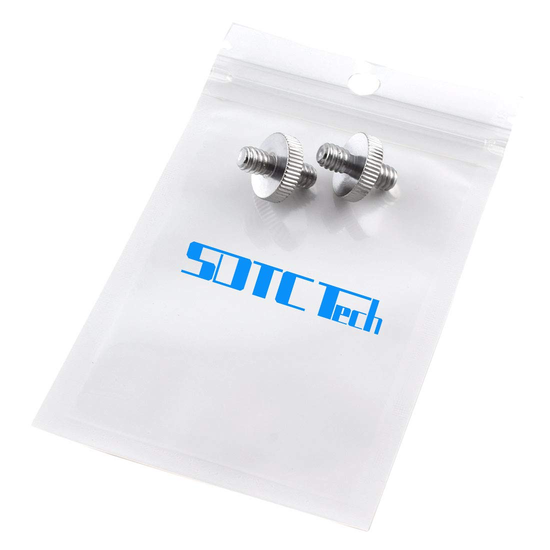 1/4"-20 Male to 1/4"-20 Male Thread Camera Tripod Screw Adapter, SDTC Tech 2 Pack Camera Screws Converter Connector for Quick Release Plate Mounting