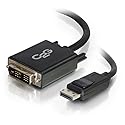 C2G Legrand DisplayPort to DVI, Male to Male Displayport Cable, Black DisplayPort Cable, 10 Foot Digital Display Cable, 1 Count, C2G 54330