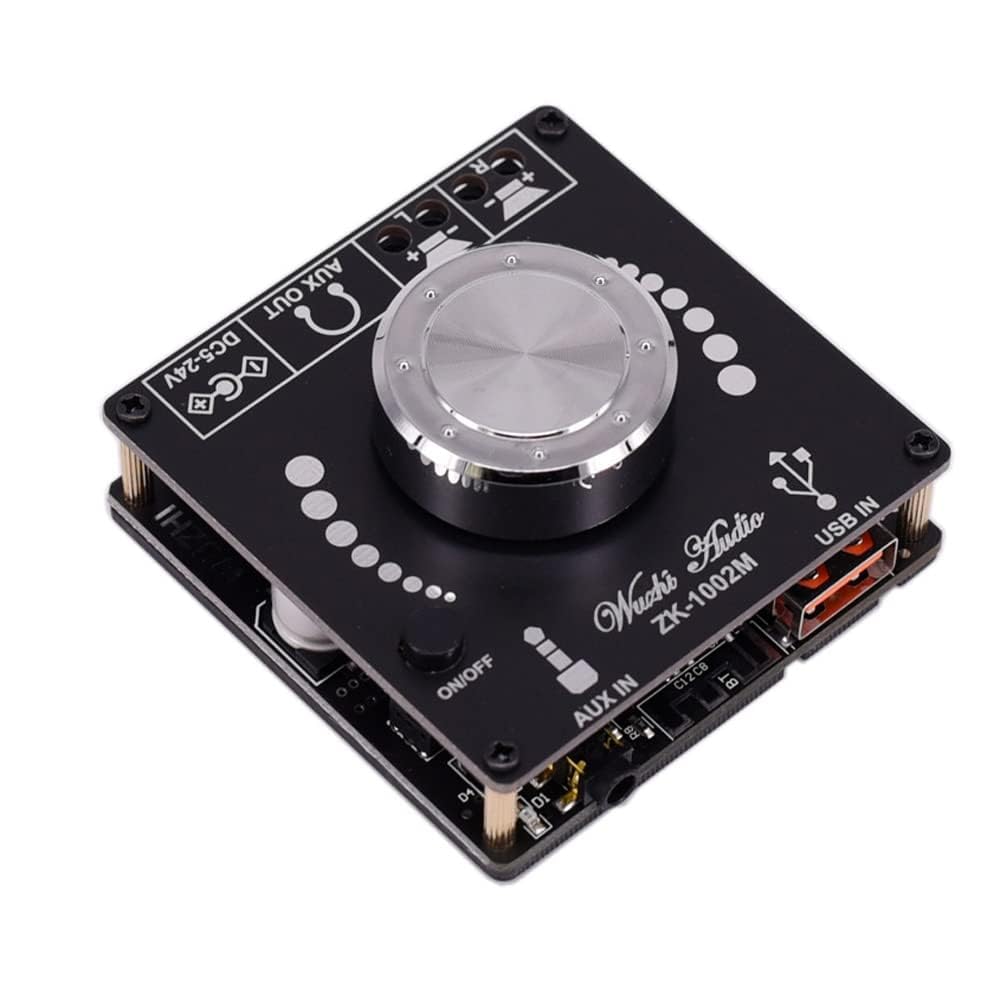 senzooe ZK-1002M Mini 2.0 100Wx2 5.0 Power Audio Amplifier Board Stereo Amp Amplifier AUX USB 2 Pieces