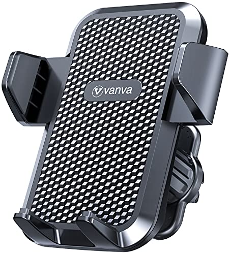 vanva Universal Air Vent Car Mount, [ Big Phones & Thick Case Friendly ] Cell Phone Holder for Car Hands Free Clamp Cradle Vehicle fit for All Apple