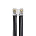 SMITON Black Color 3FT 6P6C RJ12 Telephone Cord