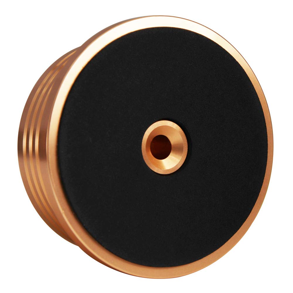 Tenlysound Record Stabilizer Weight LP Weight 10.5Oz Turntable Weight Bubble Level 60Hz Speed Measure Strobe Scale Record Puck Aluminum Vinyl Clamp