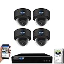 GW Security 8 Channel 12MP NVR UltraHD 4K Face Recognition/Human/Cars Detection PoE Security Camera System with 4 x 8MP Waterproof Microphone 130°