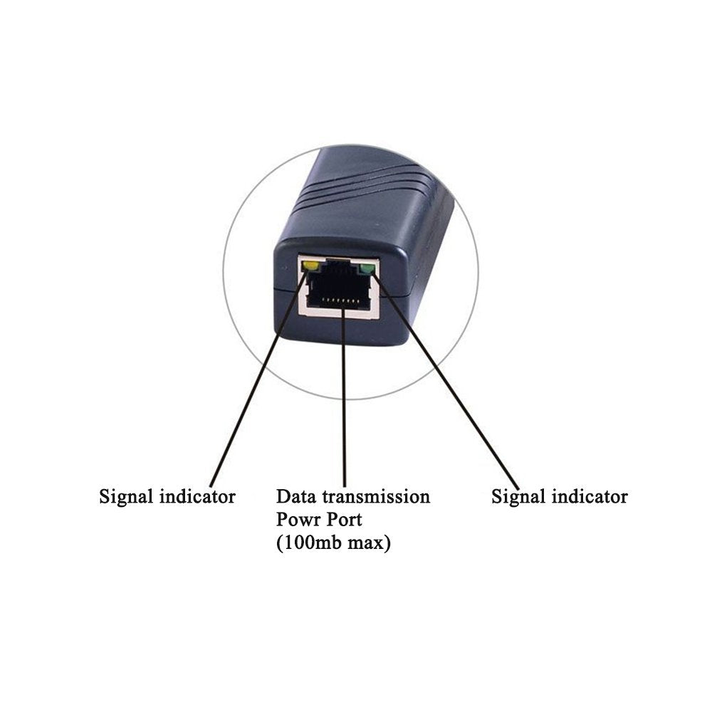 LFHUKEJI POE Splitter, Passive POE Splitter 24V to 12V Compatible with Most Switches POE and All Web Cameras