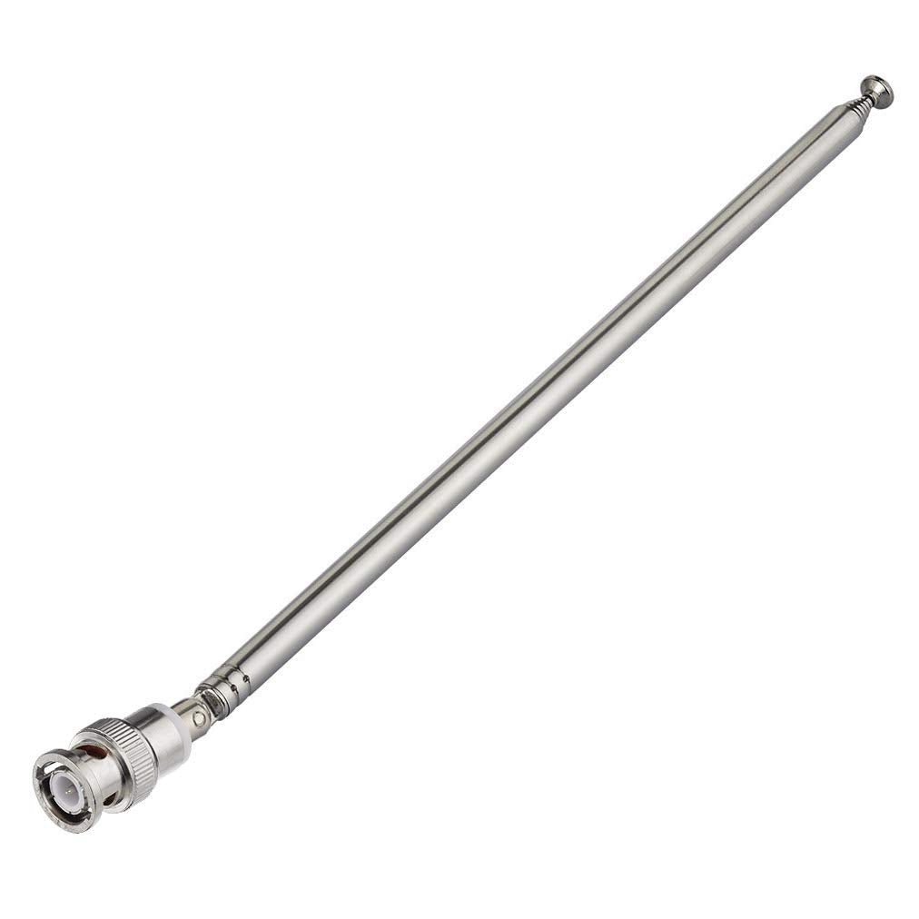 Bingfu Police Radio Scanner Antenna 20-1300MHz 7 Section Telescopic BNC Male 2-Pack Handheld Ham CB Antenna for Uniden Whistler Police Scanner Two Way