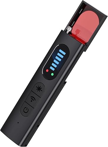 NuBits Hidden Camera Detectors,Spy Camera Finder,Portable Hidden Bug and Camera Detector,5 Levels Sensitivity 6 Modes,Wireless Rechargeable