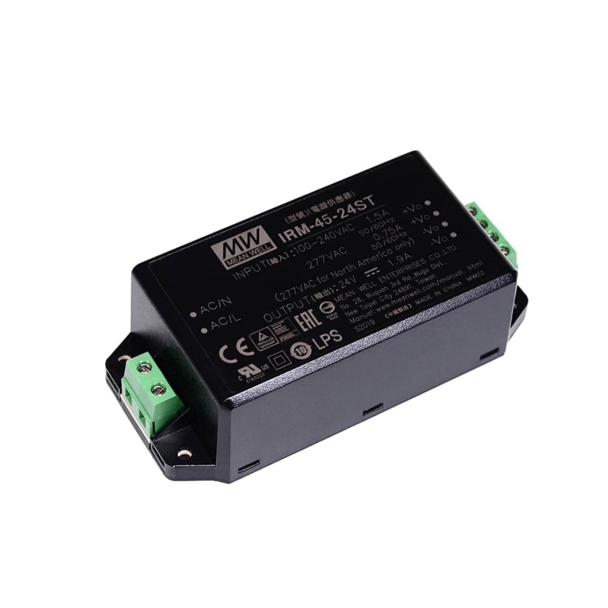 Mean Well IRM 45W 15V 1.9A Switching Power Supply? IRM-45-15ST Screw Terminal Type AC-DC