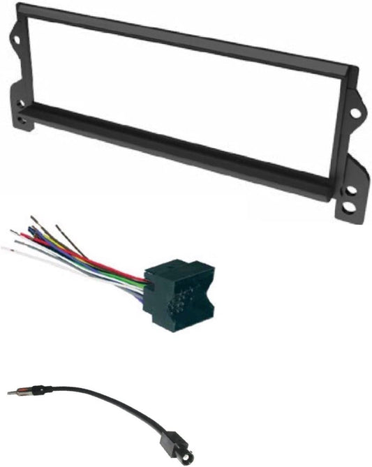ASC Car Stereo Install Dash Kit, Wire Harness, and Antenna Adapter for Installing a Single Din Radio for Select Mini Cooper - Compatible Vehicles