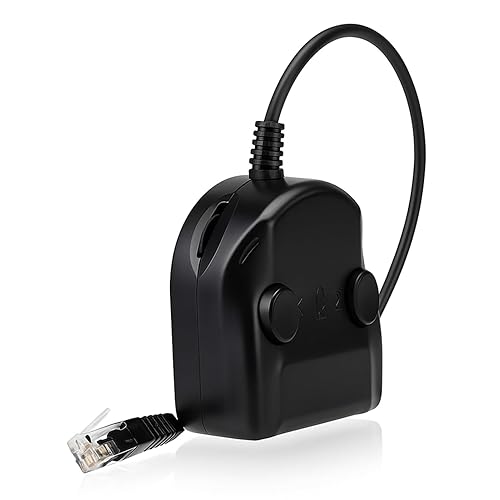 Zerone Splitter Training Adapter, Telephone Splitter Training Box Volume Control Intelligent Sound Closed for Phone Handsets