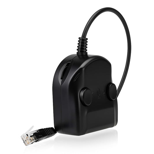Zerone Splitter Training Adapter, Telephone Splitter Training Box Volume Control Intelligent Sound Closed for Phone Handsets