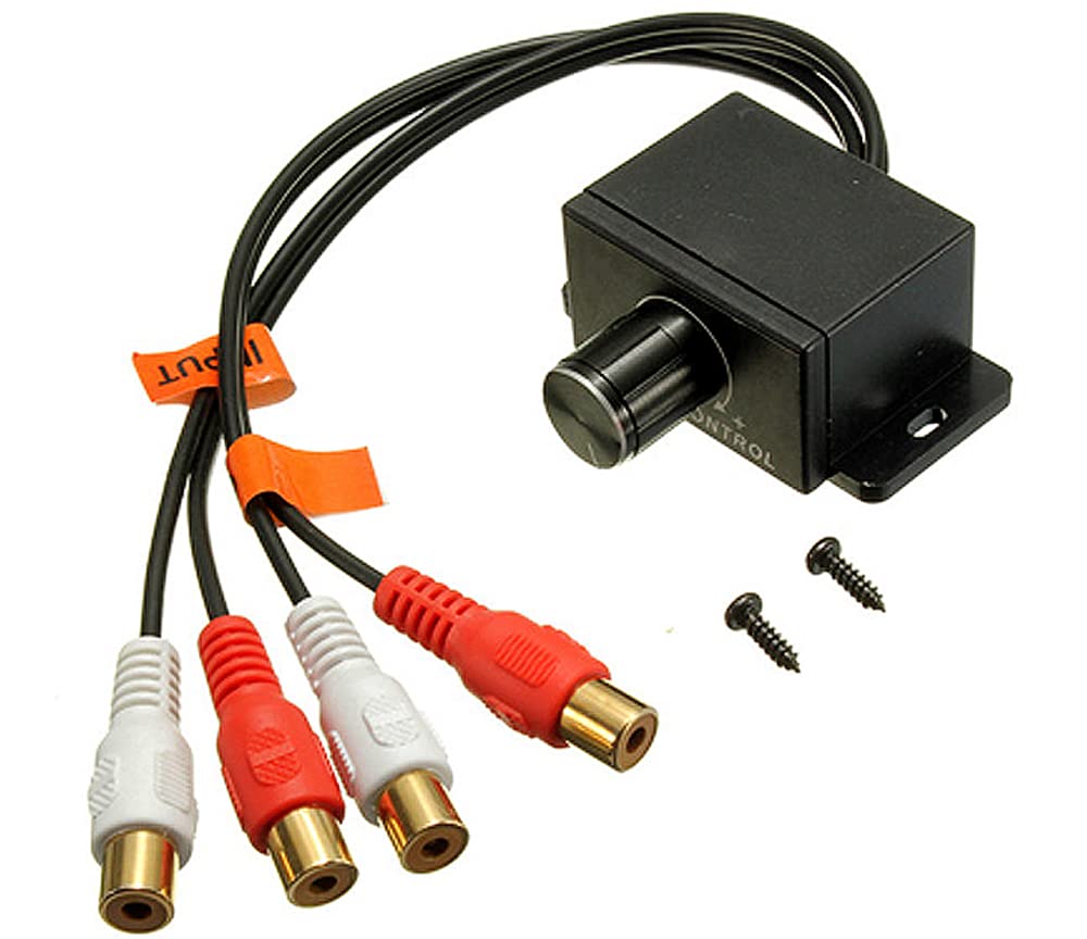 RCA Stereo L/R Volume Controller for Amp Preamp Speaker CD Player - No Power Needed