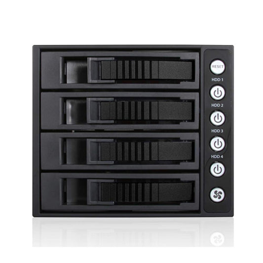 iStarUSA BPU-340MS-BLACK 3X5.25 to 4X3.5 12G MiniSAS