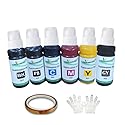 Vivid Colors VC T552 552 Dye Sublimation Ink 70ml / per Bottle Refill Bottle for ET-8500 ET-8550 Heat Press Transfer on DYI Mugs Plates T-Shirts (6