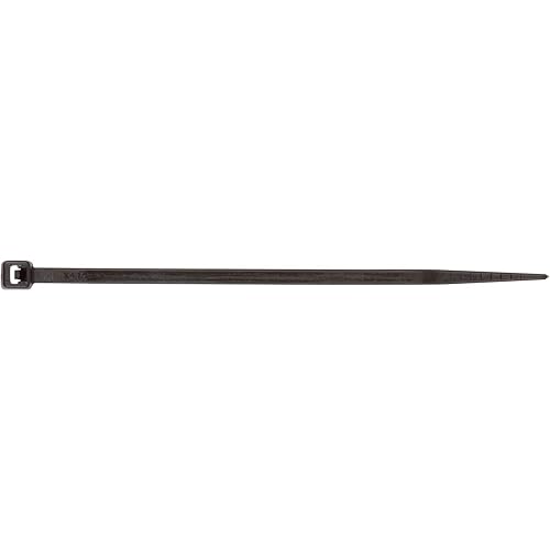 Morris Products Ultraviolet Black Nylon Cable Ties - 3 Inch Length -Heavy Duty, 18-Pound Tensile Strength - 0.71 Max Bundle Diameter - Cable