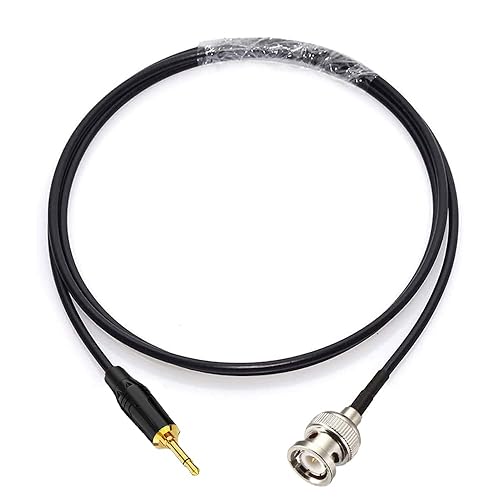 supmory BNC Male to 3.5mm Mono 1/8" TS Stereo Plug Adapter Radio Antenna Extension Cable 10 feet