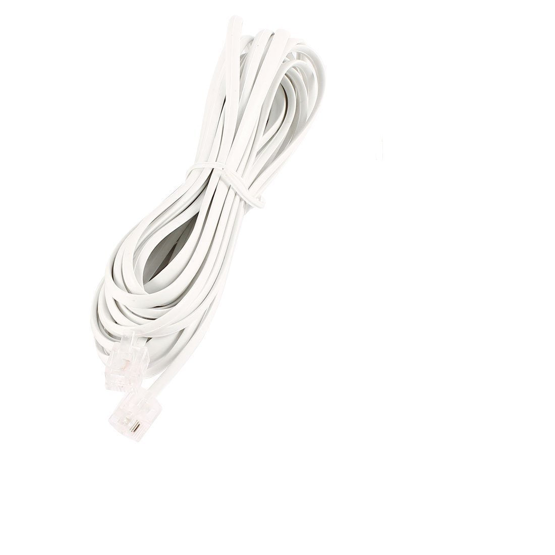 QBGTFAK Male to Male 6P2C RJ11 Telephone Fax Machines Modems Straight Cable Wire Line 5M / 16.4ft Long