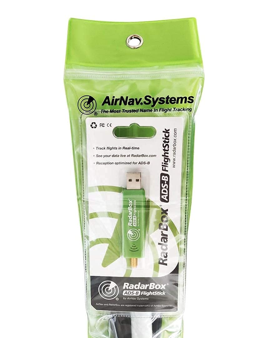 AirNav Radar ADS-B 1090 MHz Outdoor Antenna with SMA Connector and RadarBox FlightStick Bundle