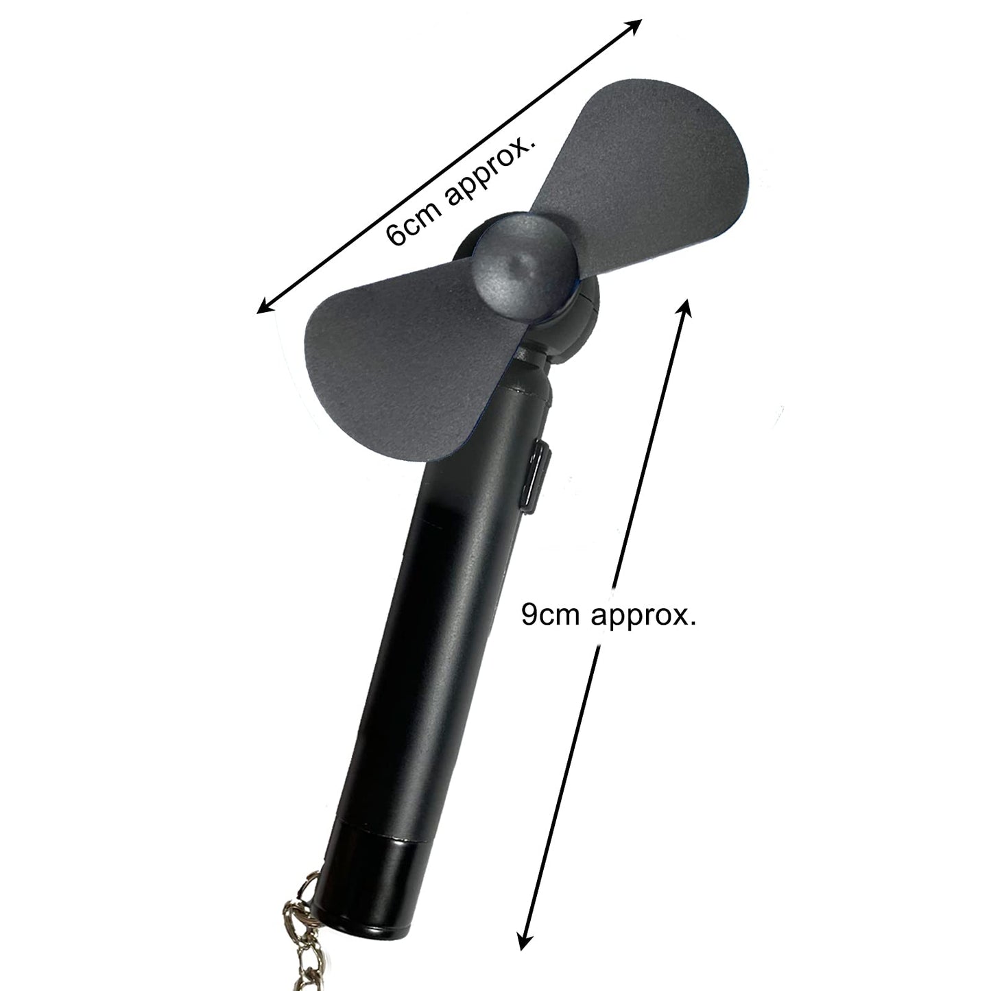 Handheld Super Mini Fan, Pocket Purse Portable, Gift for Mom- with Keychain