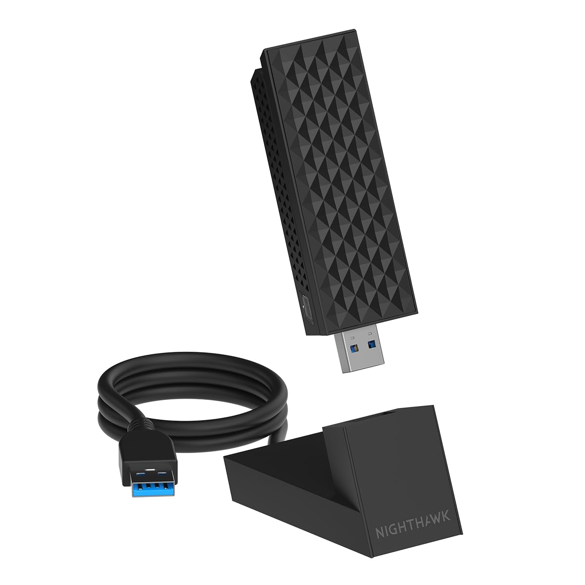 NETGEAR Nighthawk WiFi 7 USB 3.0 Adapter (A9000) - BE6500 Tri-Band Wireless Gigabit Speed (Up to 6.5 Gbps) - 6 GHz Band - Works with Any Router or