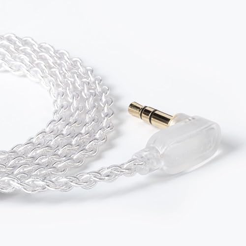 KZ ZST 0.75mm 2 pin Upgrade Silver Plate Replacement Earphones Cable for KZ Earphones (silver)