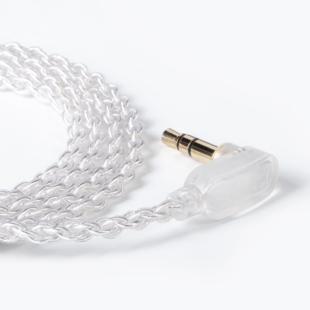 KZ ZST 0.75mm 2 pin Upgrade Silver Plate Replacement Earphones Cable for KZ Earphones (silver)
