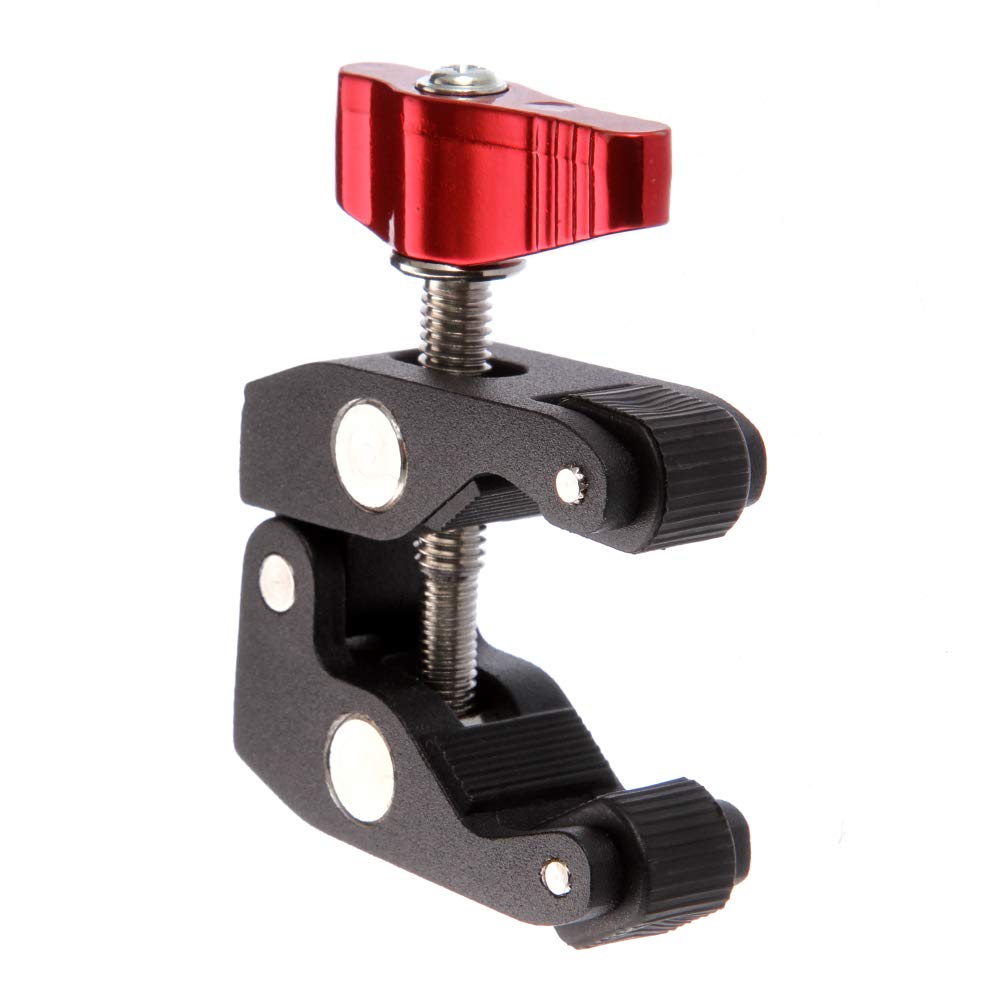 FocusFoto Articulated Magic Arm Crab Claw Super Clamp Clip Holder with 1/4" 3/8" Mount for Studio Flash Light DSLR Camera Tripod Monopod Monitor Video